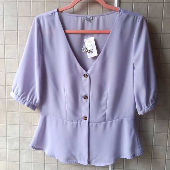 Kismet Lilac blouse - Picture 1 of 4